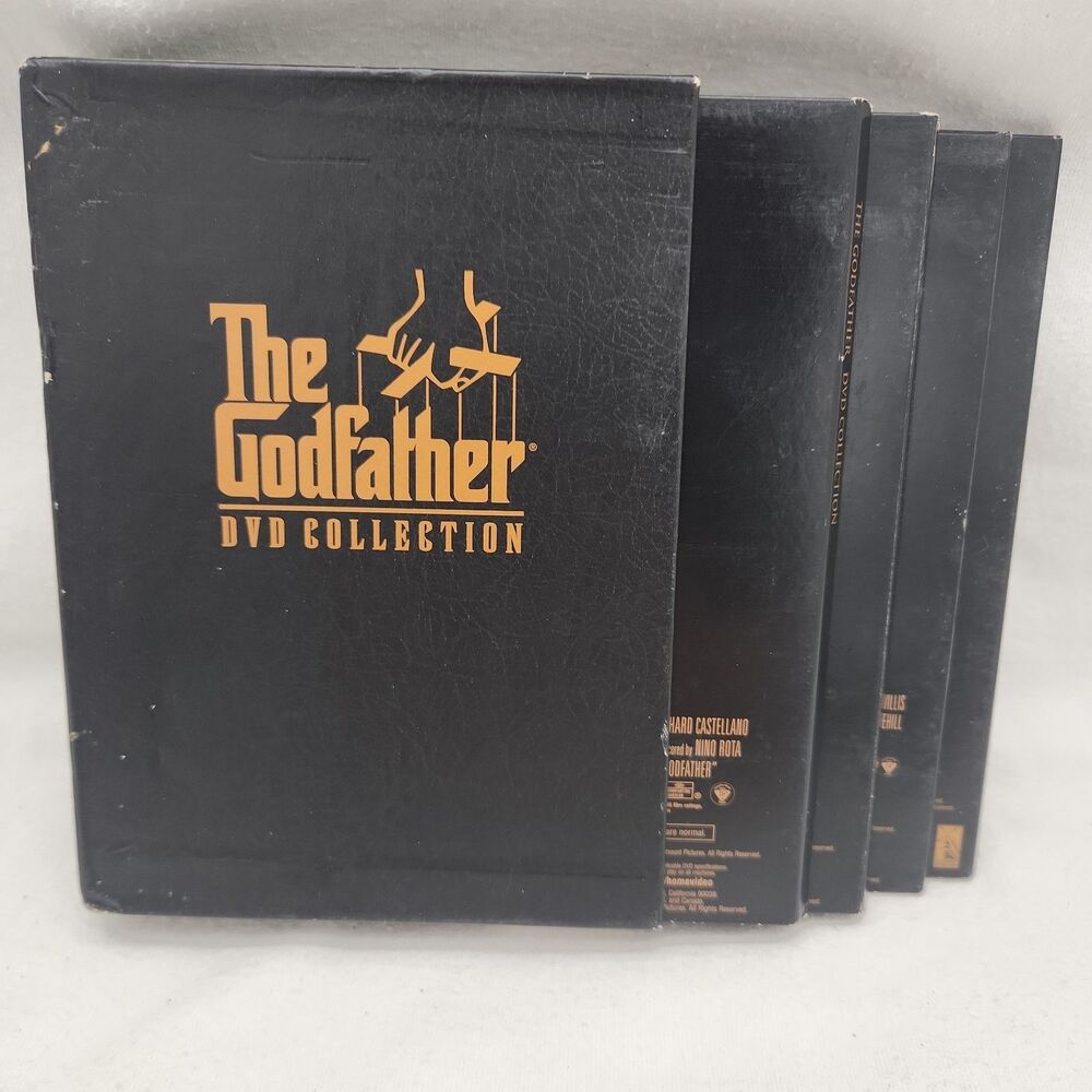 DVD The Godfather Collection 2001 5-Disc Box Set 1, 2, 3 Plus Bonus Paramount